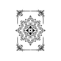 Stencil G Cm. 21X29,7 - Lace And Frame