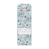 First Edition Fsc Deco Mache  Blue Stamps
