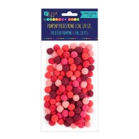 Dekoratiivsed Pallikesed 1Cm-Mix Punane   ,120Tk
