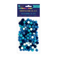 Dekoratiivsed Pallikesed 1Cm-Mix Sinine,120Tk