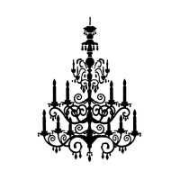 Sabloon 30X44Cm Chandelier