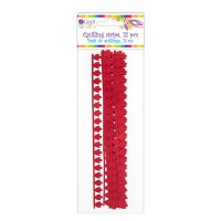 Quillingu Ribad Sakilise Servaga - Red, 12 Pcs