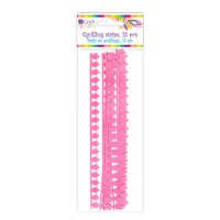 Quillingu Ribad Sakilise Servaga - Pink, 12 Pcs