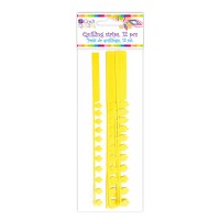 Quillingu Ribad Sakilise Servaga - Yellow, 12 Pc