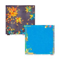 Scrapbookingu paber 30x30 cm-190 gsm -Basik's New Adventure- Fireworks