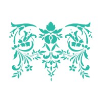 Sabloon 21X29.7Cm Flowers And Leaves Decor