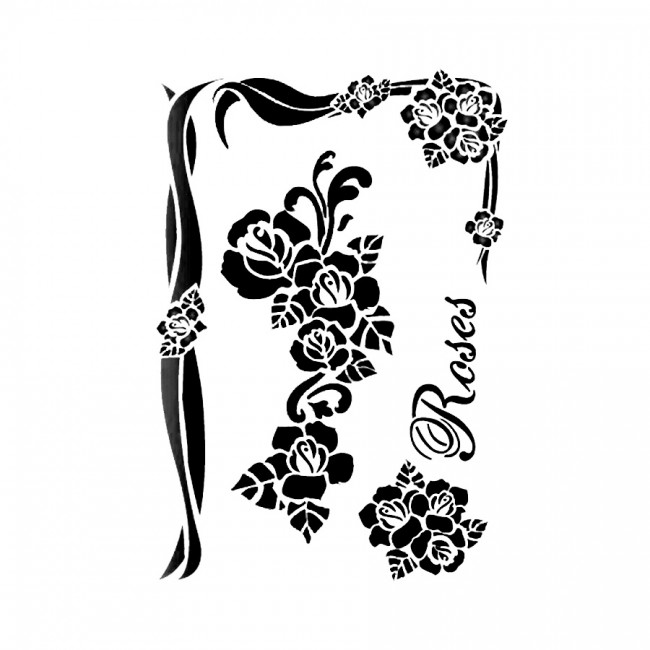 Шаблон  G  21x29,7 Roses
