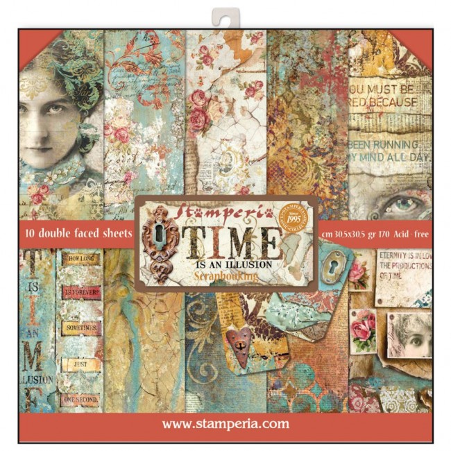 Block 10 sheets 30.5x30.5 (12"x12") Double Face Ti