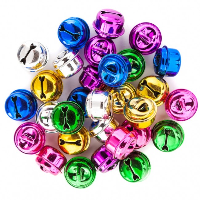 ASSORTED CRAFT BELLS 2,0 CM MIX, 30 PCS           