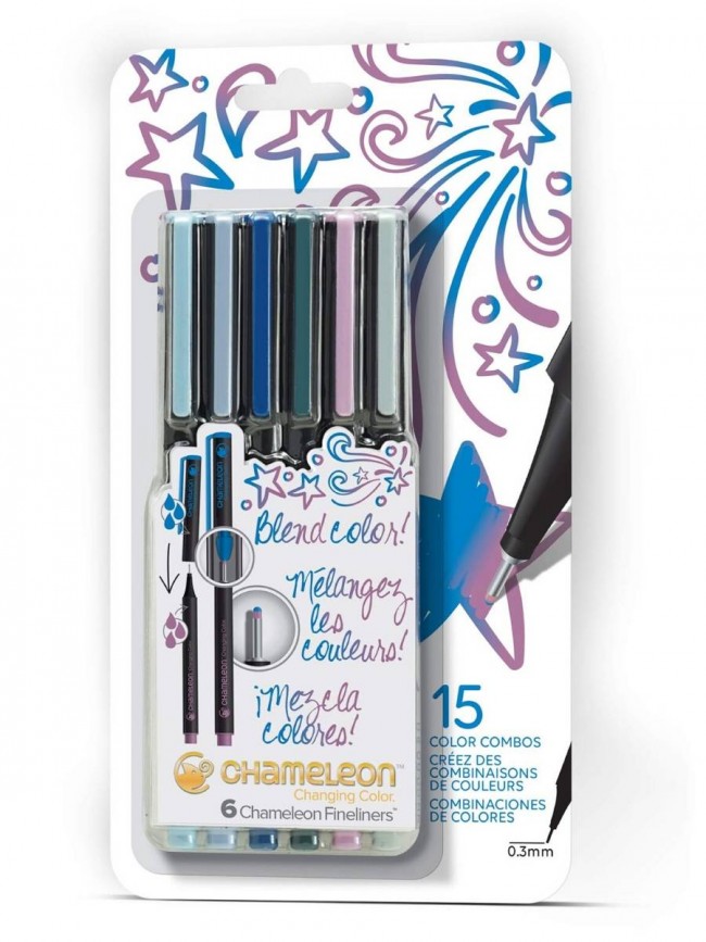 Fineliner 6-Pen Cool Colors Set                   