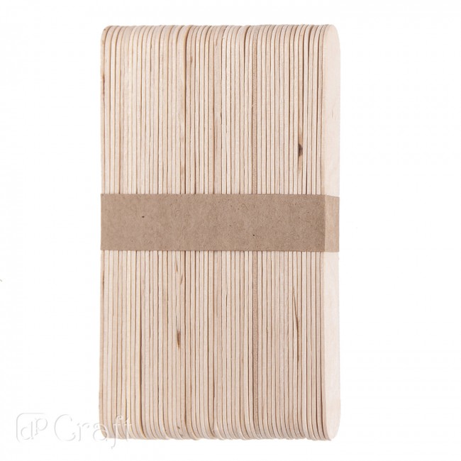JUMBO CREATIVE STICKS - NATURAL, 60 PCS           