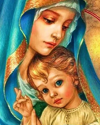 Painting by numbers:: "Holy Mother"               