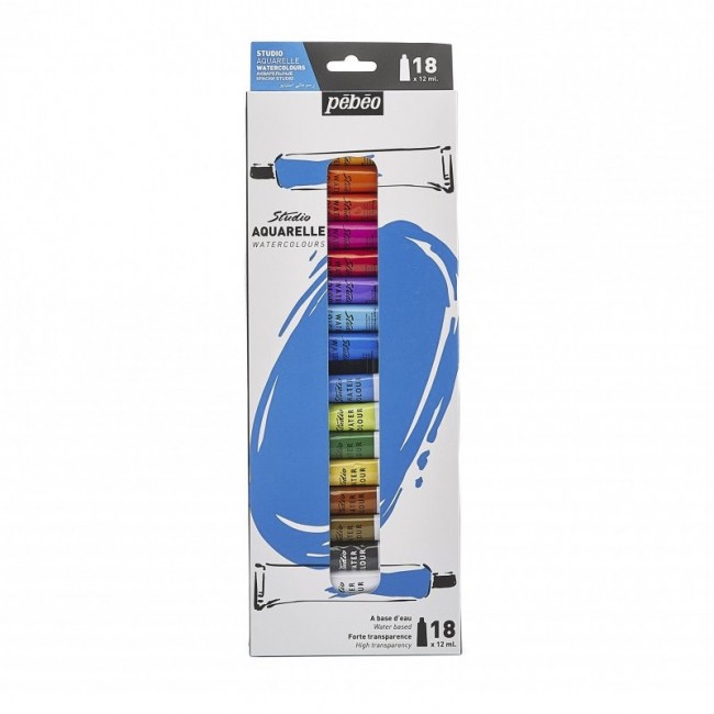 Akvarelli k-t Studio PEBEO 18tuubi x12ml