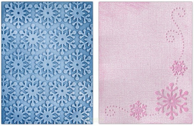 -50% Sizzix Textured Impressions Embossing Folders 2PK