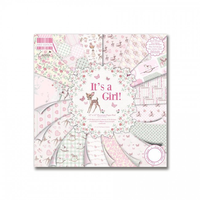 Набор бумаги 30*30см, I`ts A Girl