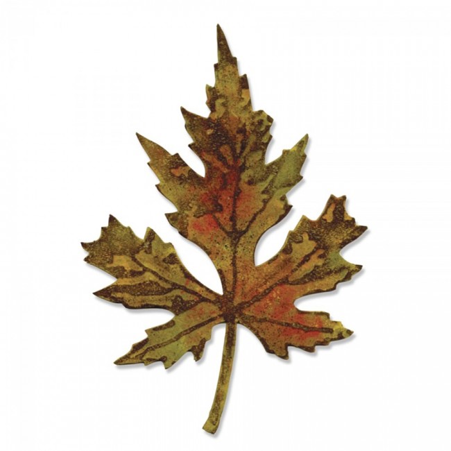 -50% Bigz Die W/Texture Fades - Layered Leaf By Tim Hol