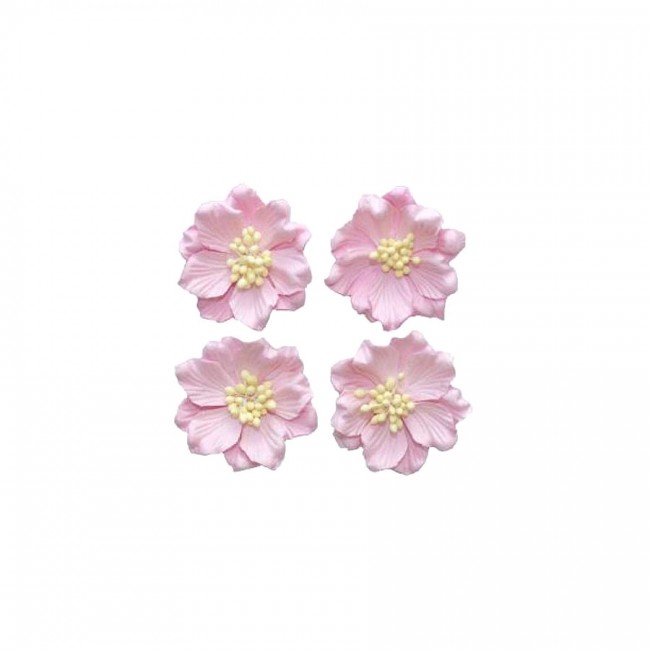 Gardenia Lilac-Blue, Set 4 Pcs, Dia 5Cm