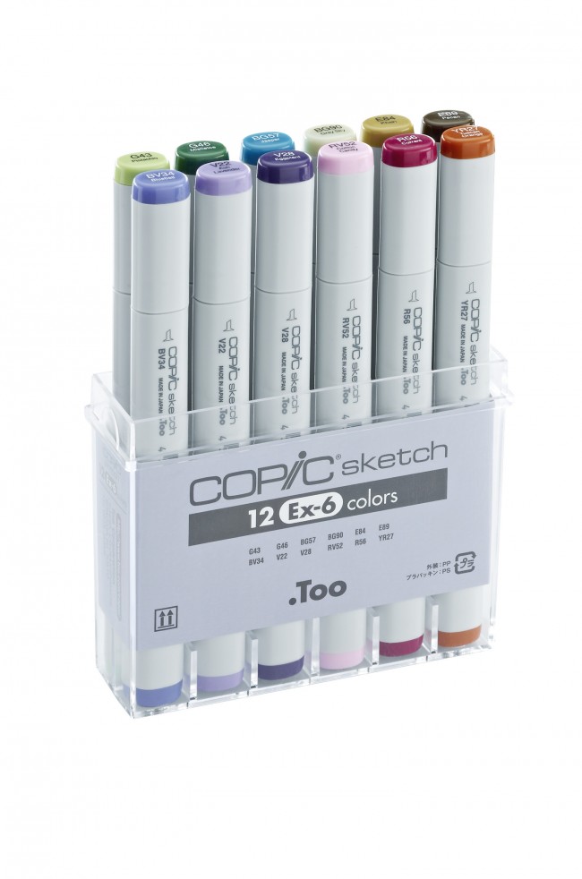 Copic Sketch  набор 12шт EX-6