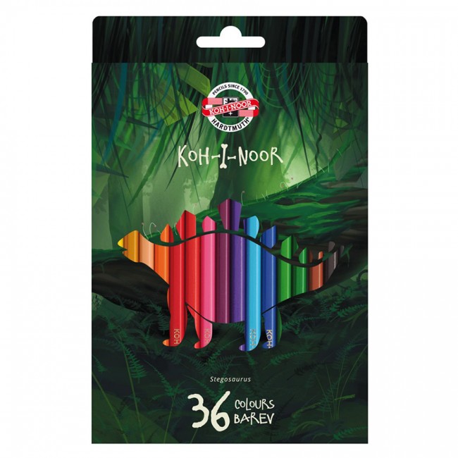Карандаши цветные Koh-I-Noor3595 36 шт DINO