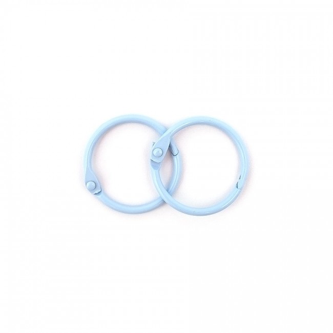 Album Metal Rings 25Mm Blue, 2Pcs