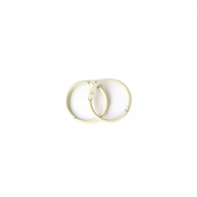 Album Metal Rings 25Mm Ivory, 2Pcs