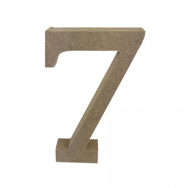 Mdf Number Blank  7