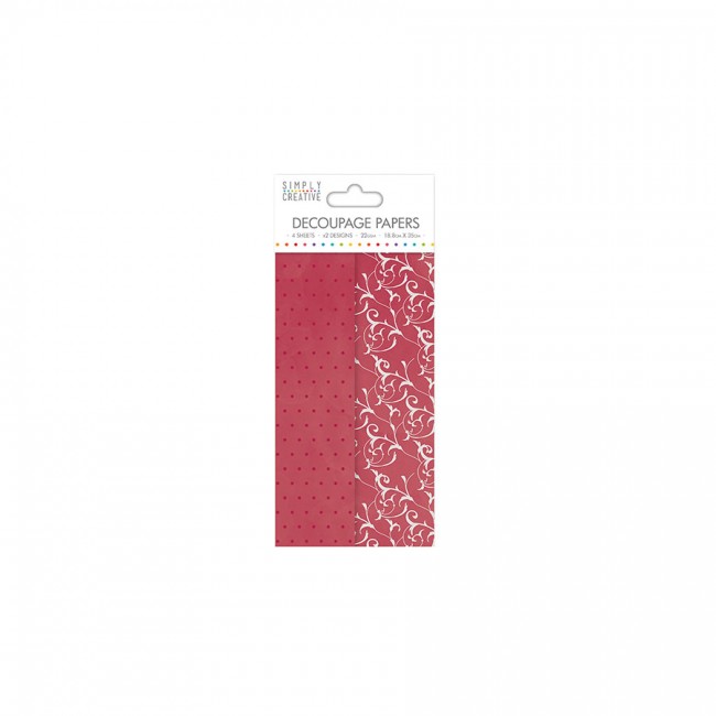 Simply Creative Decoupage Paper Romantic Polka