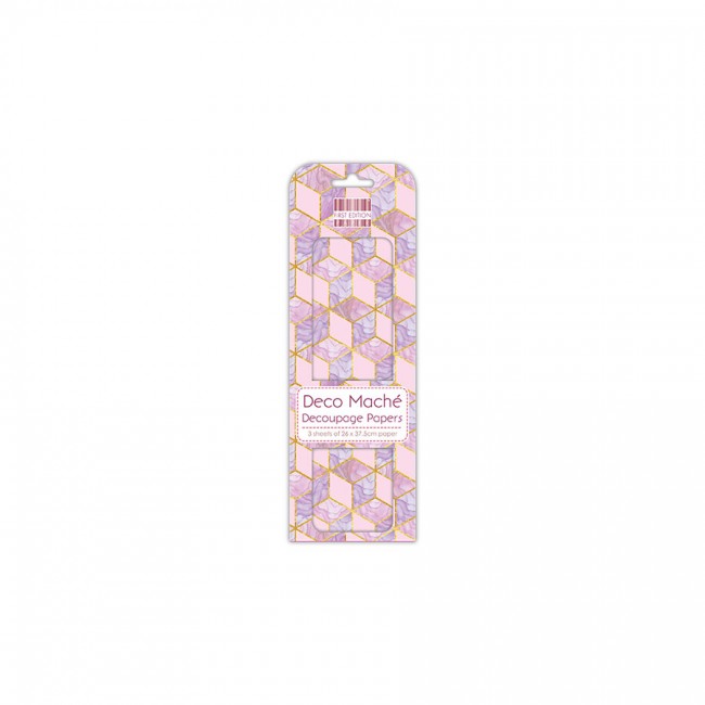 First Edition Fsc Deco Mache  Watercolour Cubes