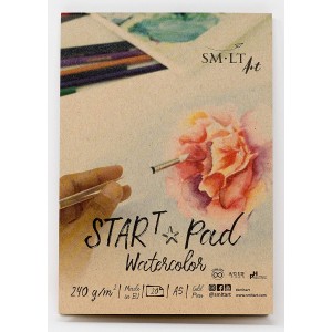 Watercolor pad START "SMLT" A5, 20lh,240gsm       