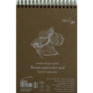 Brown watercolor pads Authentic A4 35sh. 280gsm   