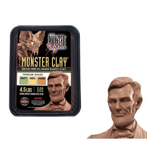 Скульптурный пластилин Monster Clay Soft мягкий 2,05кг, Коричневый