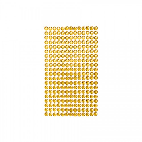 Самоклеящиеся Кристалы 6Mm, 260 Шт., Yellow
