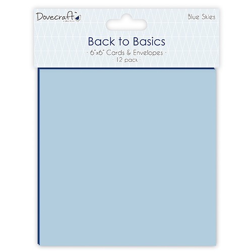 Dovecraft Back to Basics  Blue Skies Cards and Env