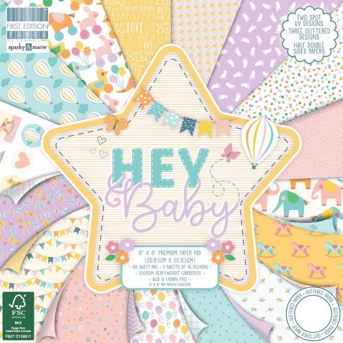 First Edition FSC 8x8 Hey Baby Paper Pad