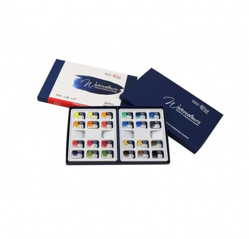 Набор акварельных красок " Classic" 24 цвета, в картонной коробке ROSA Gallery (340024)