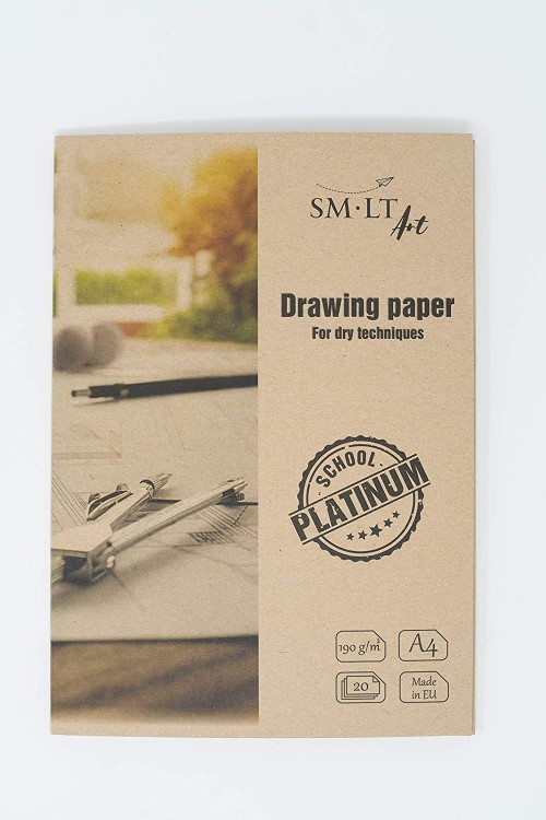Drawing paper "Platinum" in folder SMLT. A4, 20 lh