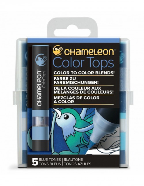 Chameleon 5-Colour Tops Blue Tones Set            