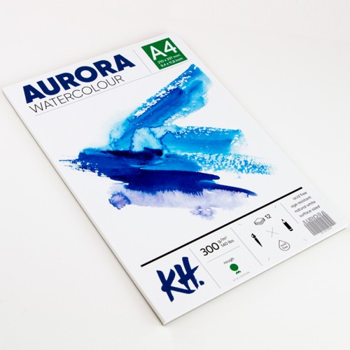 Альбом для акварели AURORA, 12л A4, 300gr - Круп З