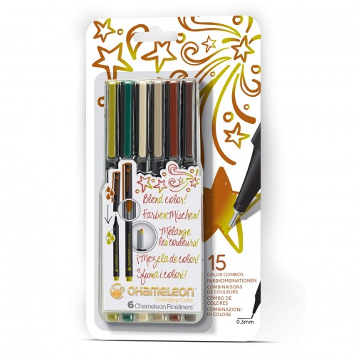 Fineliner 6-Pen Nature Colors Set                 