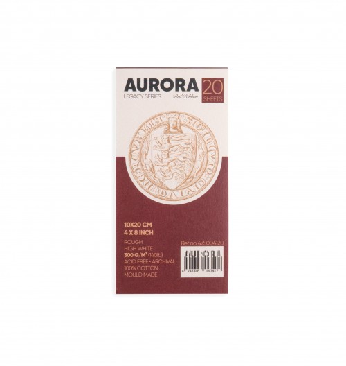 Акварельный блок AURORA Red Ribbon 10x20см, 300gr 