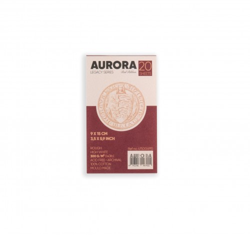 Акварельный блок AURORA Red Ribbon 9x15см, 300gr  