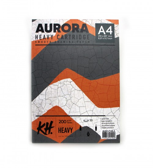 Альбом из плотной бумаги для рисования  20л, 200гр A4 склейка AURORA