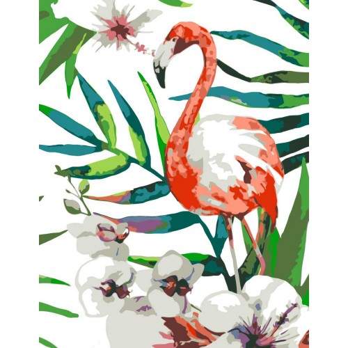 Набор живопись по номерам„Тропическая птица" 35x45