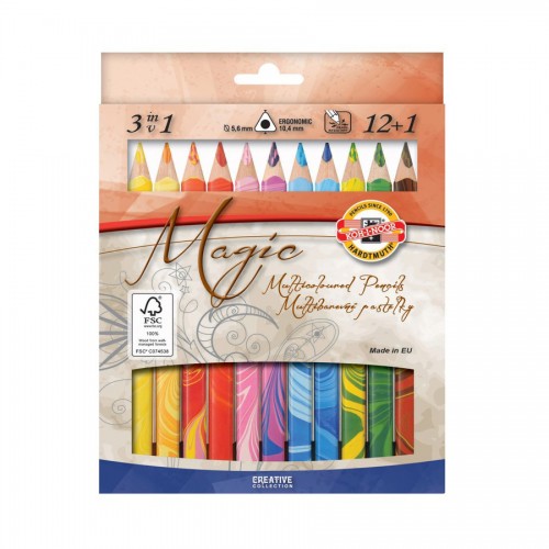 Набор цветных карандашей "MAGIC" 12+1             