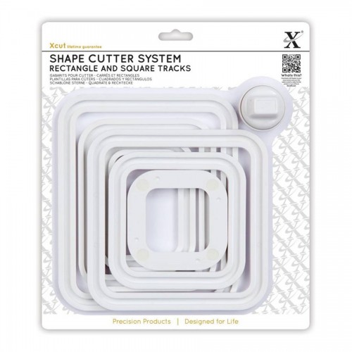 Shape Cutter System (7Pcs) Squares & Rectangle Tra