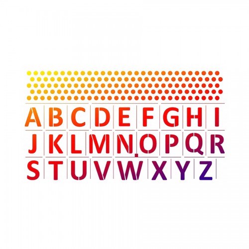Шаблон Xxl "Alphabet / Name Border"               