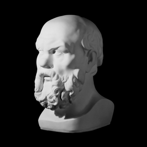 Гипсовая Модель Голова Сократа