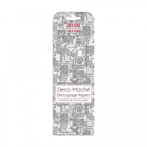 First Edition Fsc Deco Mache  Monochrome Stamps