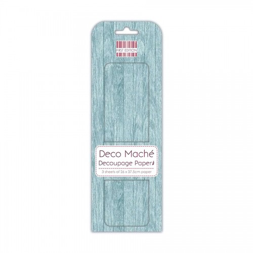 First Edition Fsc Deco Mache  Blue Wood