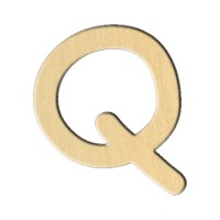 Заготовка Дер. 239 "Буква Q (Анг.)" 7,4Х8,2 См